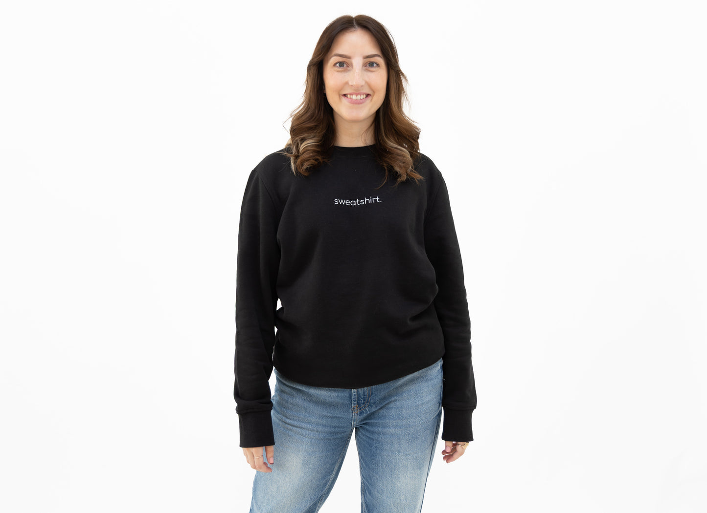 simple. sweatshirt. black.