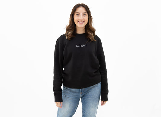 simple. sweatshirt. black.