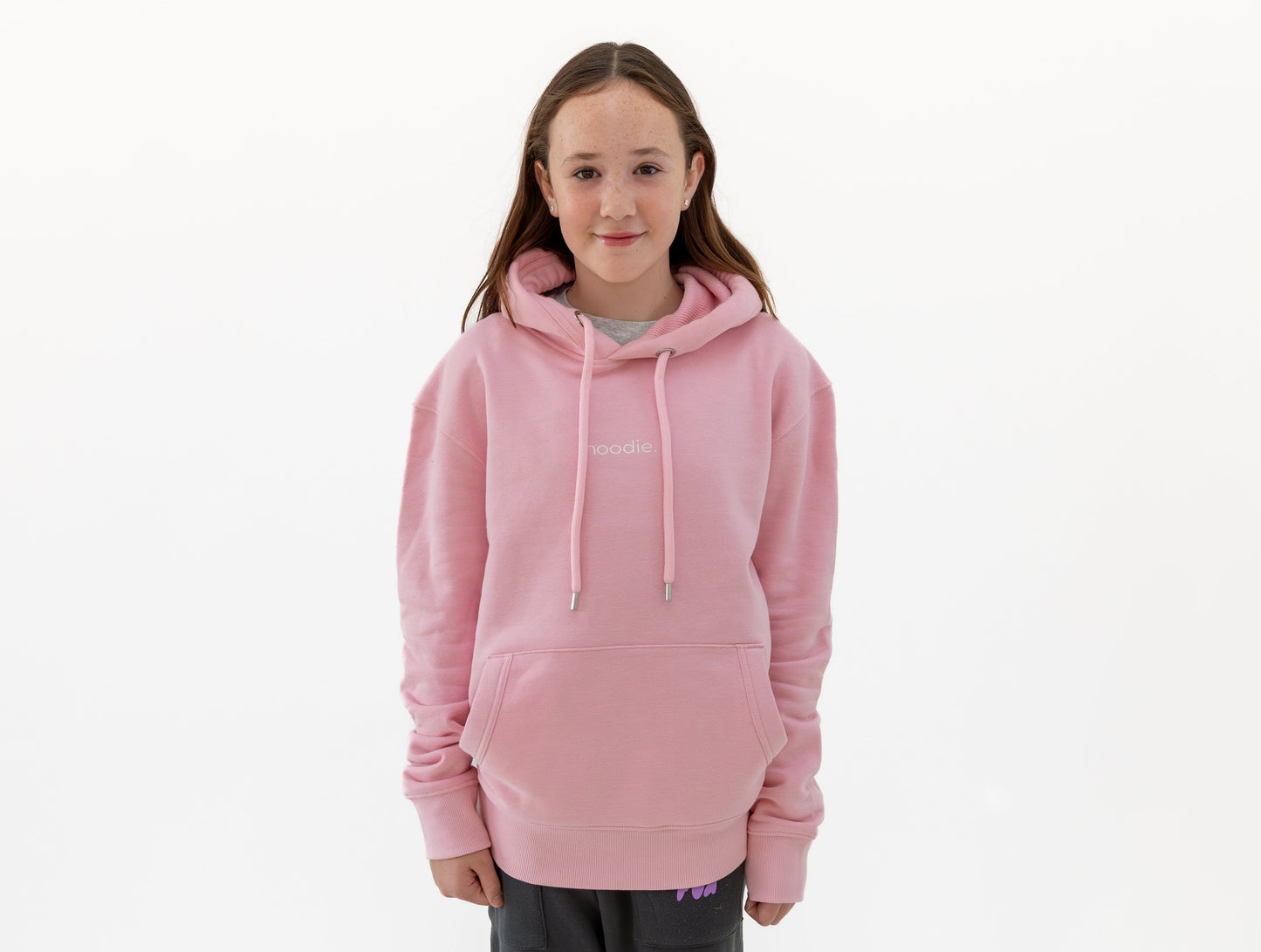 simple. hoodie. pink.