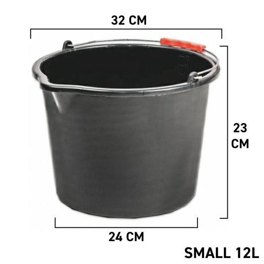 Black PP Bucket 12L