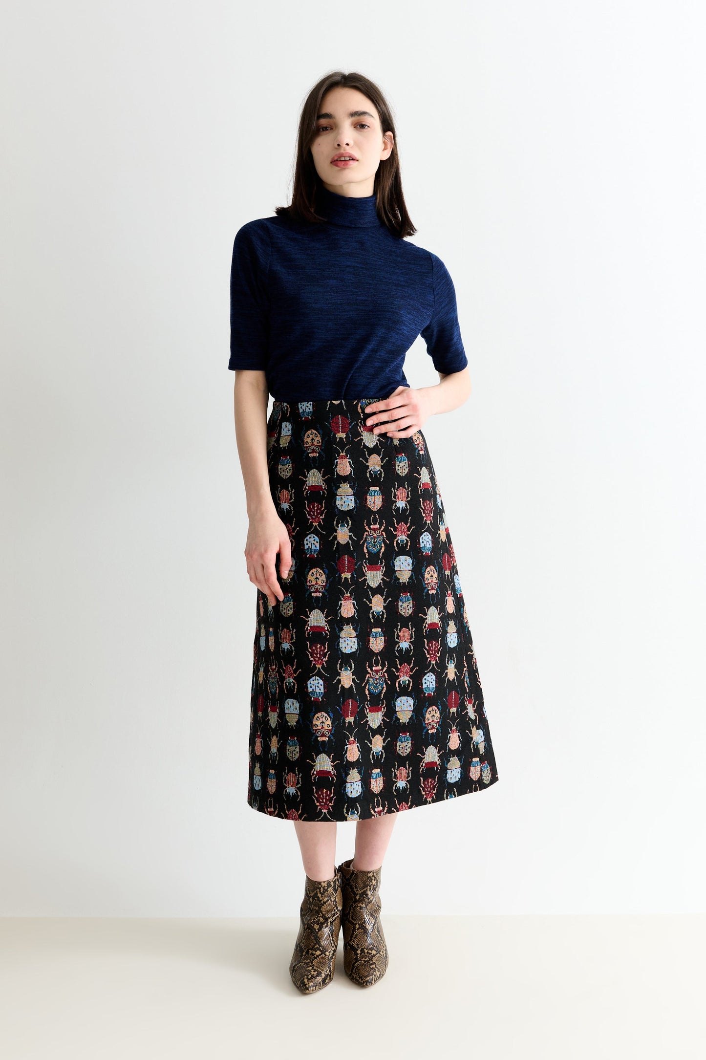 Buffy Beetlejuice Jacquard Midi Skirt – Multicoloured