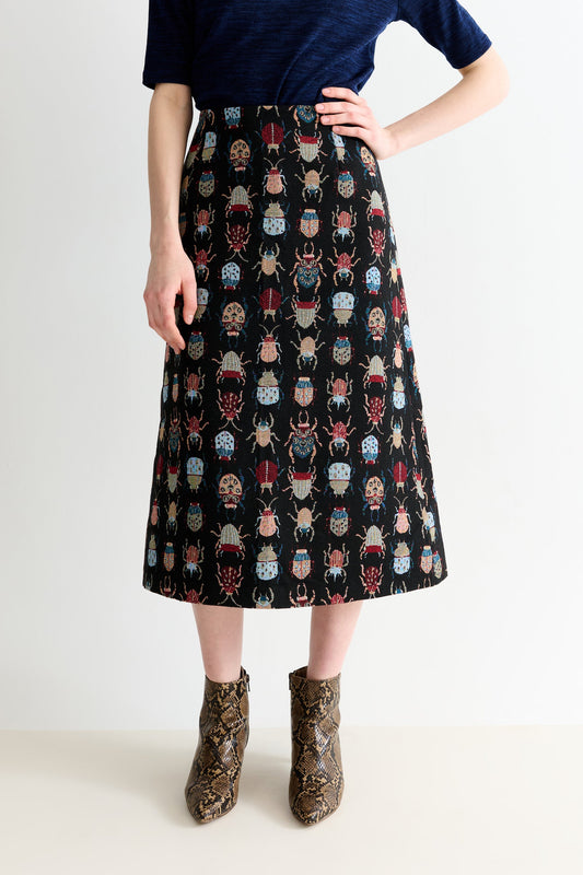 Buffy Beetlejuice Jacquard Midi Skirt – Multicoloured