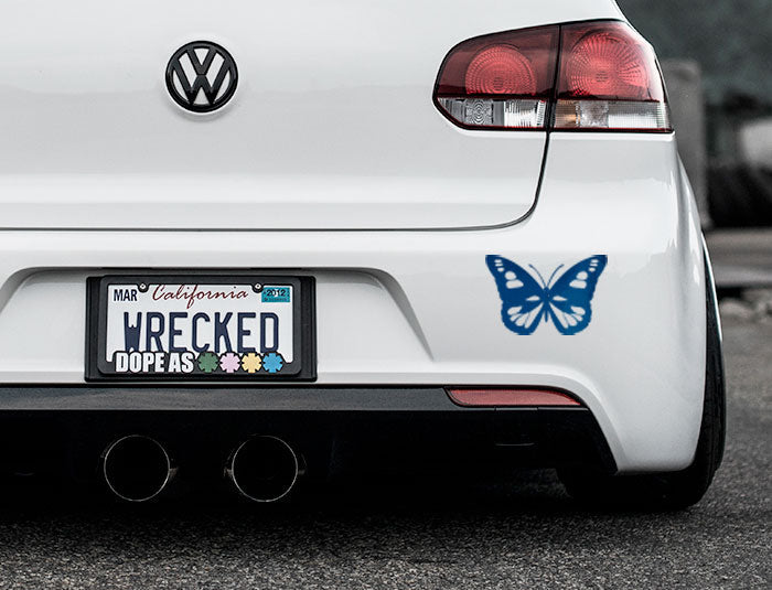 Butterfly Bumper Car Sticker