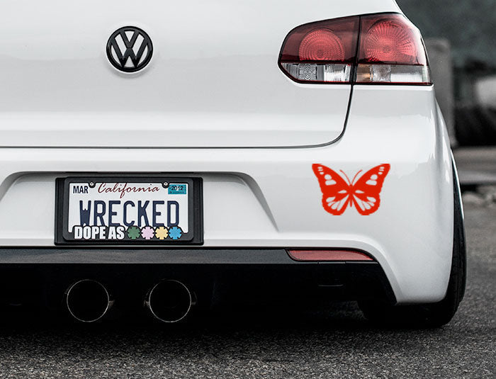 Butterfly Bumper Car Sticker