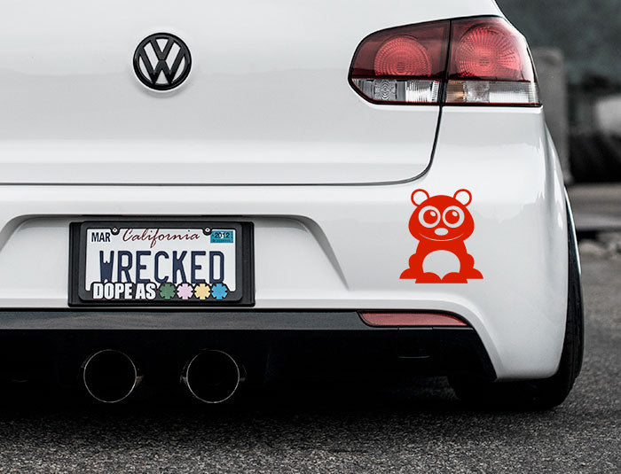 Adorable Bear Bumper Car Sticker