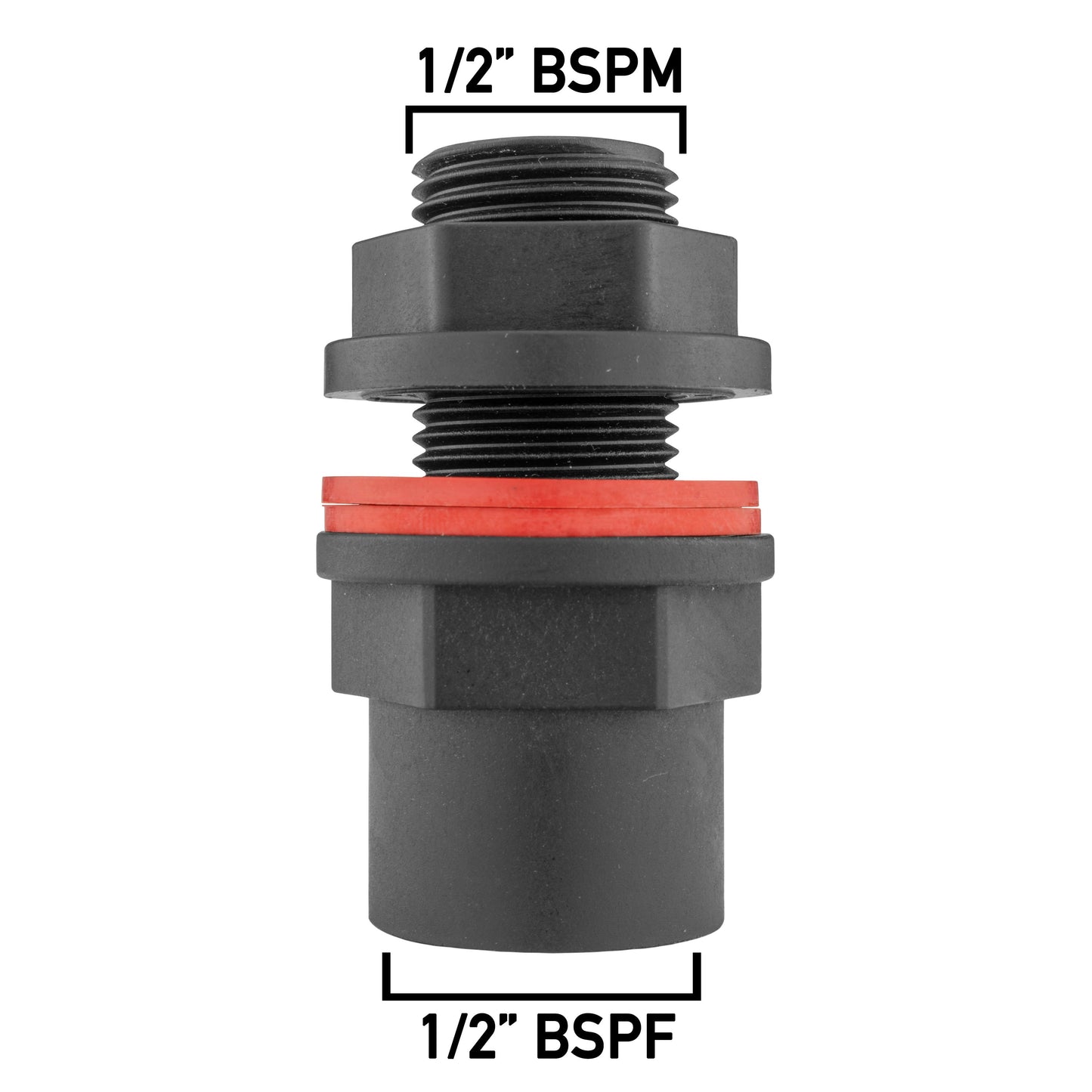 Water Butt Kit 1/2" with Lever Tap Hose Barb and Side Lock and Drill Bit