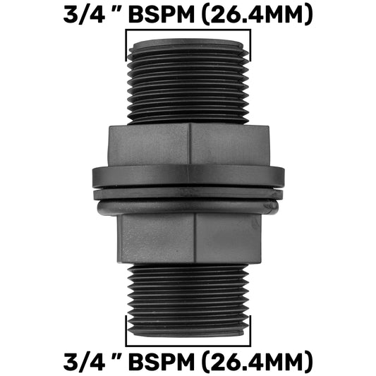 ¾” BSP Water Butt Fitting with 4mm Micro Barb Connector