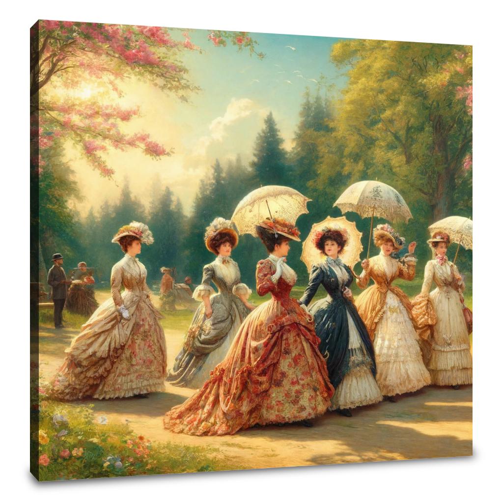 Victorian Spring Elegance Canvas