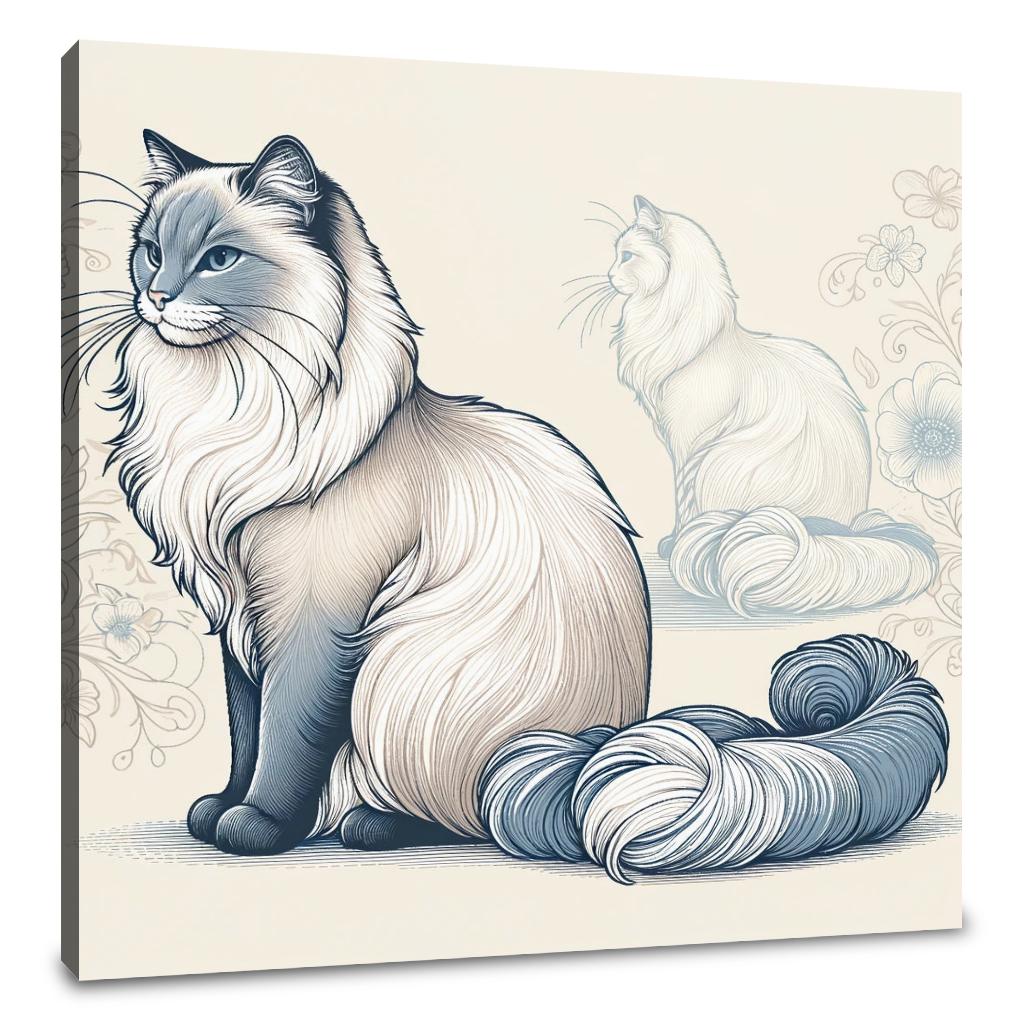 Graceful Feline Canvas