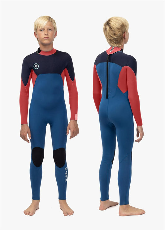 Vissla 7 Seas 4/3mm Boys Back Zip Full Suit