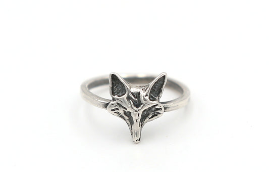 925 Silver Fox Ring – Nature-Inspired Handmade Gift for Animal Lovers