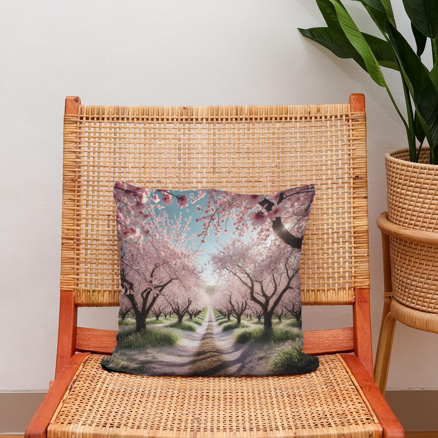 Spring Blossom Cotton Cushion