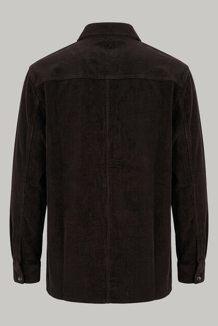 Bart Corduroy Overshirt - Black