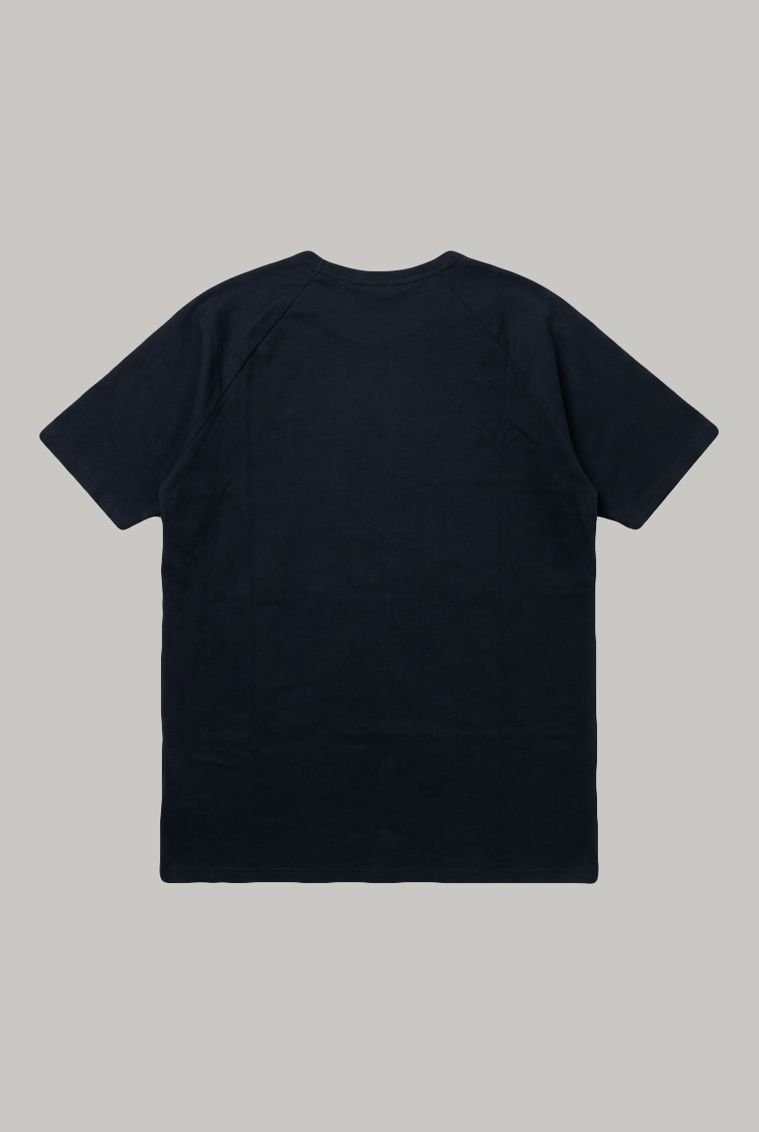 Hoxton Raglan Sleeve Fitted T-shirt - Navy
