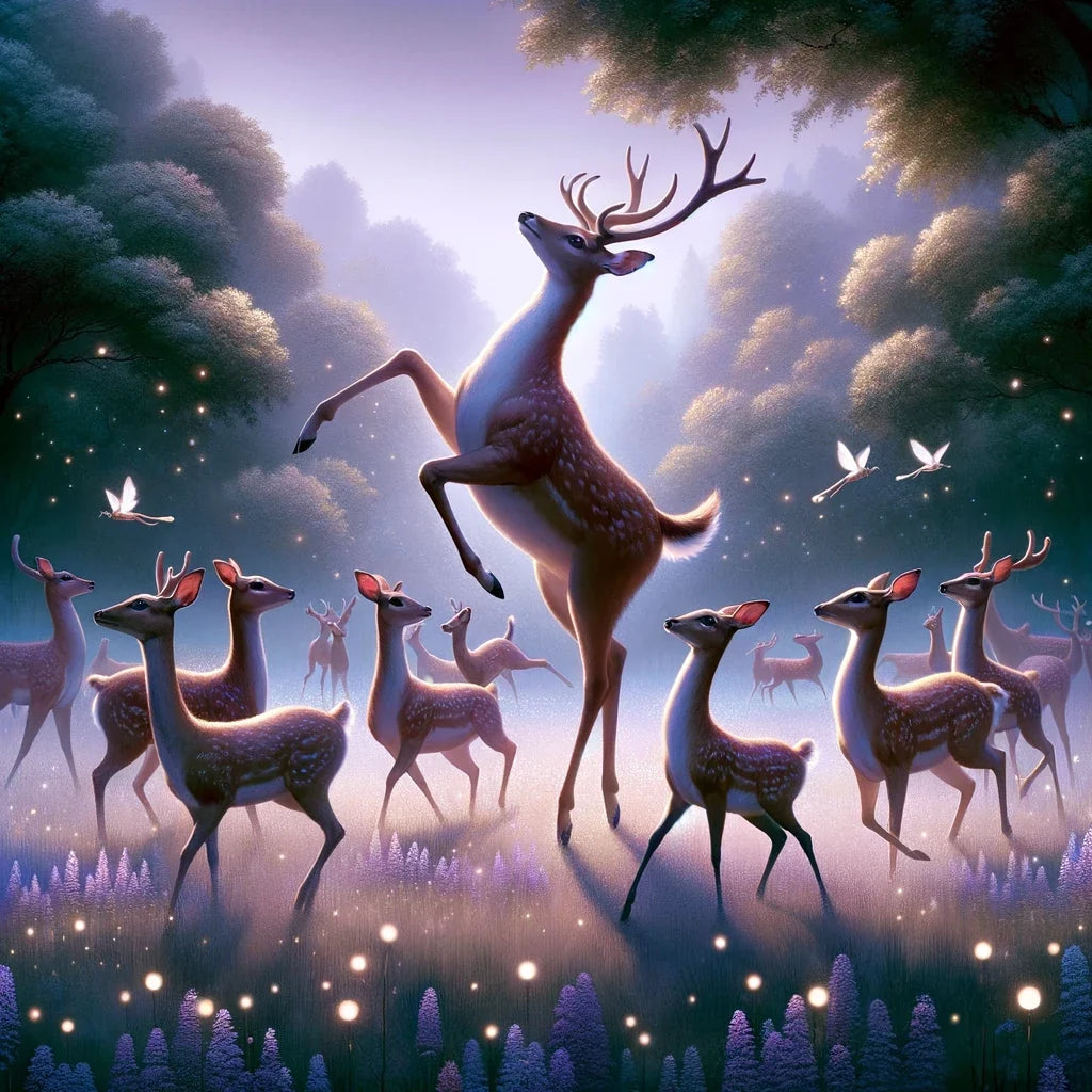 Ballet Deer Cotton Cushion