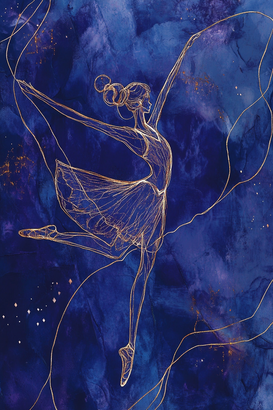 Ballet Starry Night Canvas