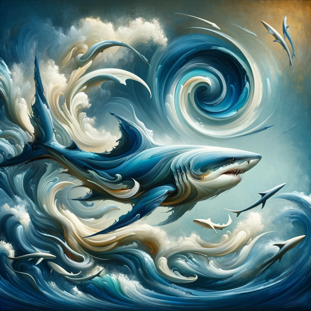 Ballet of the Sharks Canvas