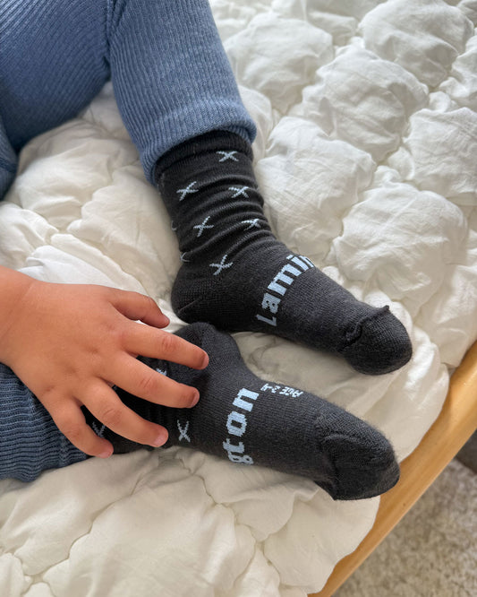 Lamington Crew Socks - Baltic