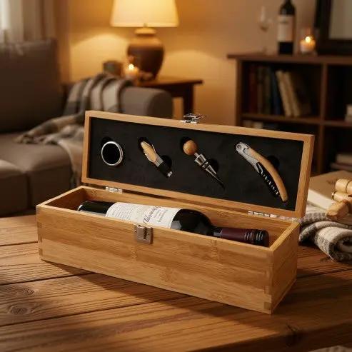 Bamboo Wine Accessory Gift Set