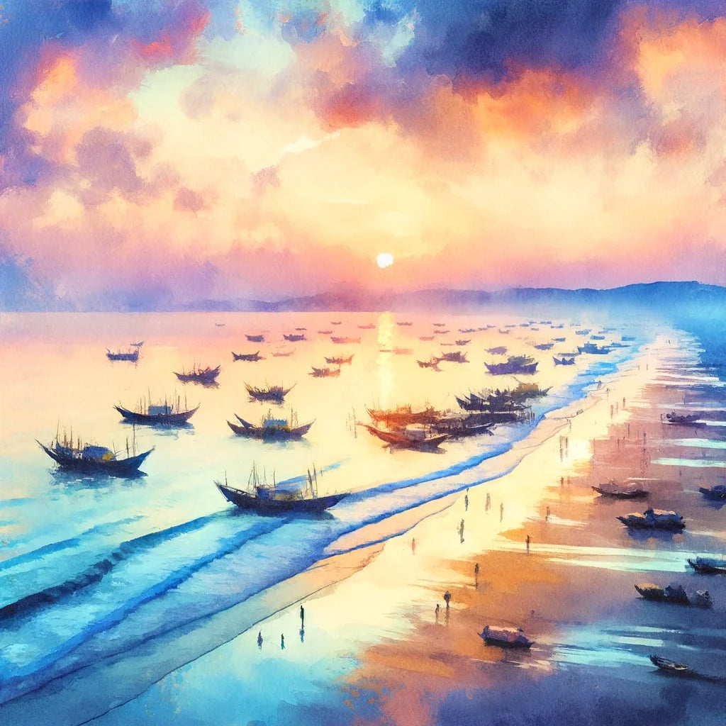 Bangladesh Cox's Bazar Serenity Canvas