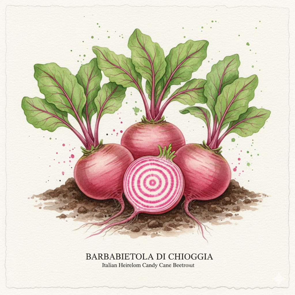 Beetroot Seeds - Barbabietola di Chioggia - Italian Heirloom "Candy Cane" (300 Seeds)