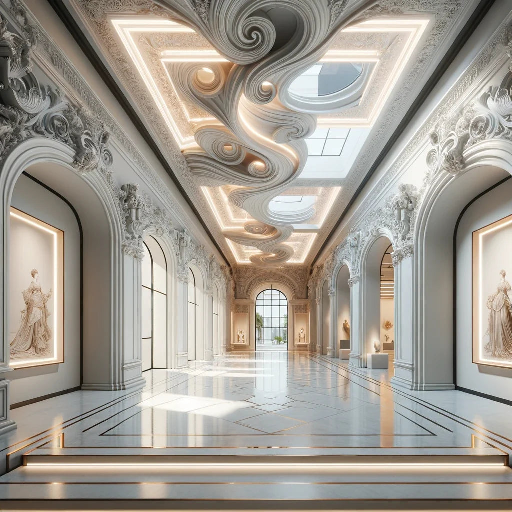 Baroque Minimalism Canvas