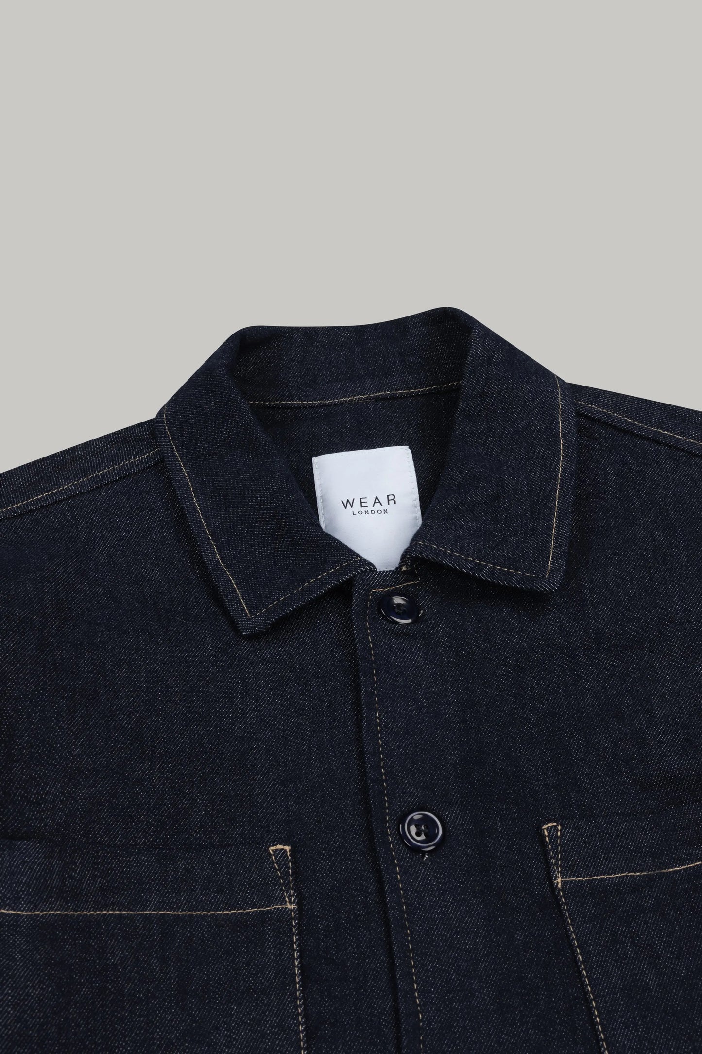 Bart Denim Button Overshirt - EverBlue