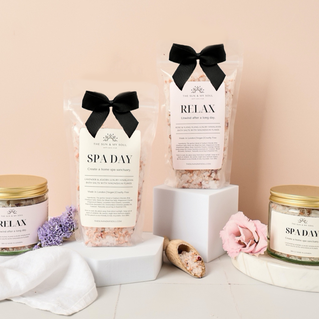 Rose & Ylang Ylang Himalayan Bath Salts – Relaxing Luxury Soak
