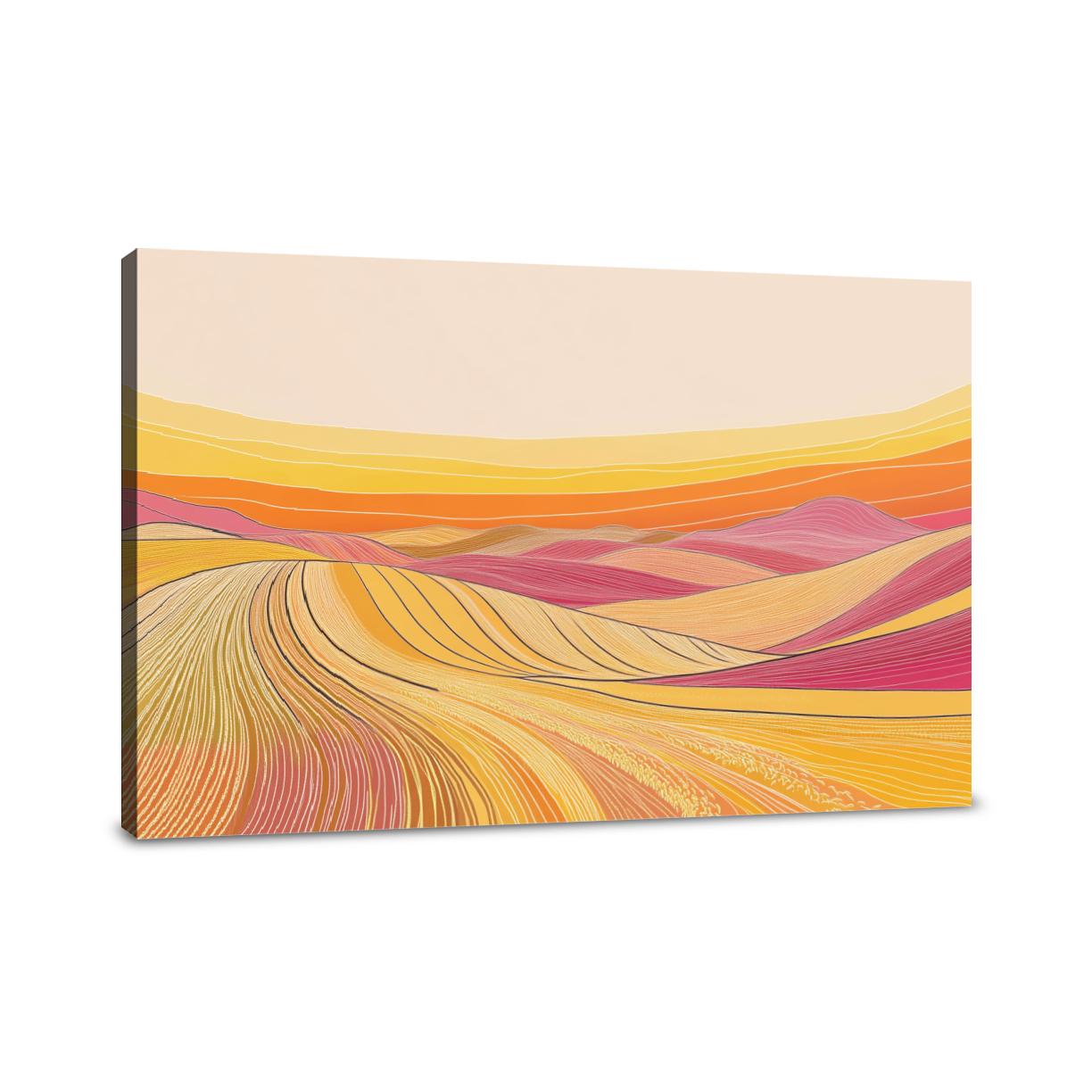 Rapeseed Sunset Canvas