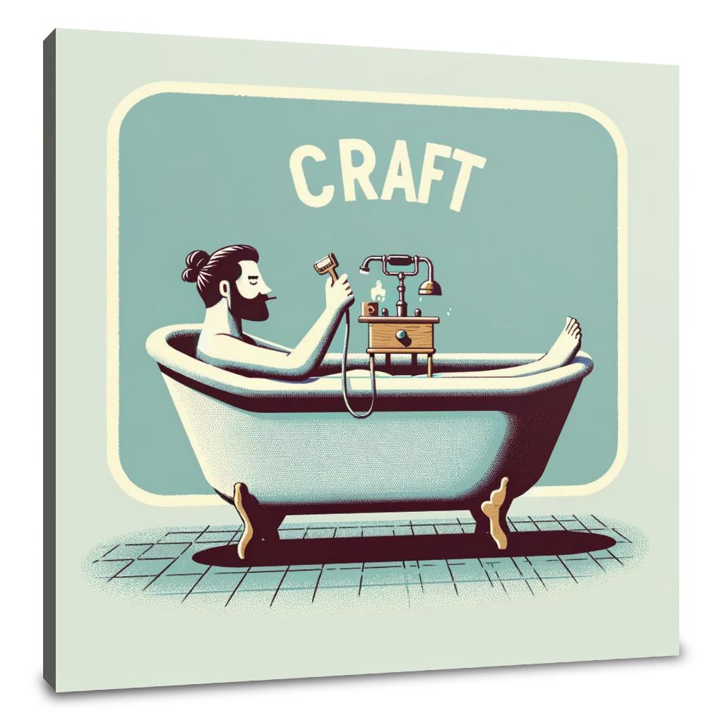 Retro Relaxation Canvas