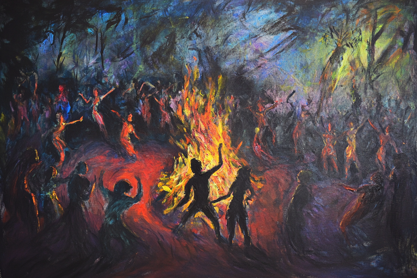 Bealtaine Bonfire Canvas