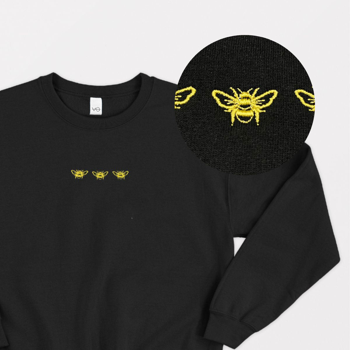 Bumble Bees Embroidered Sweatshirt (Unisex)