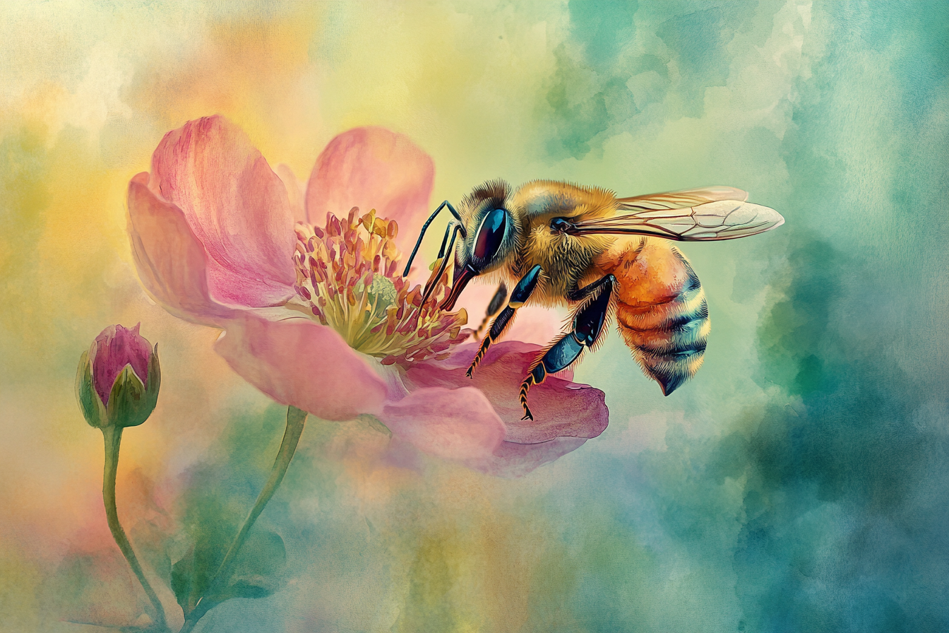 Bee Blossom Canvas