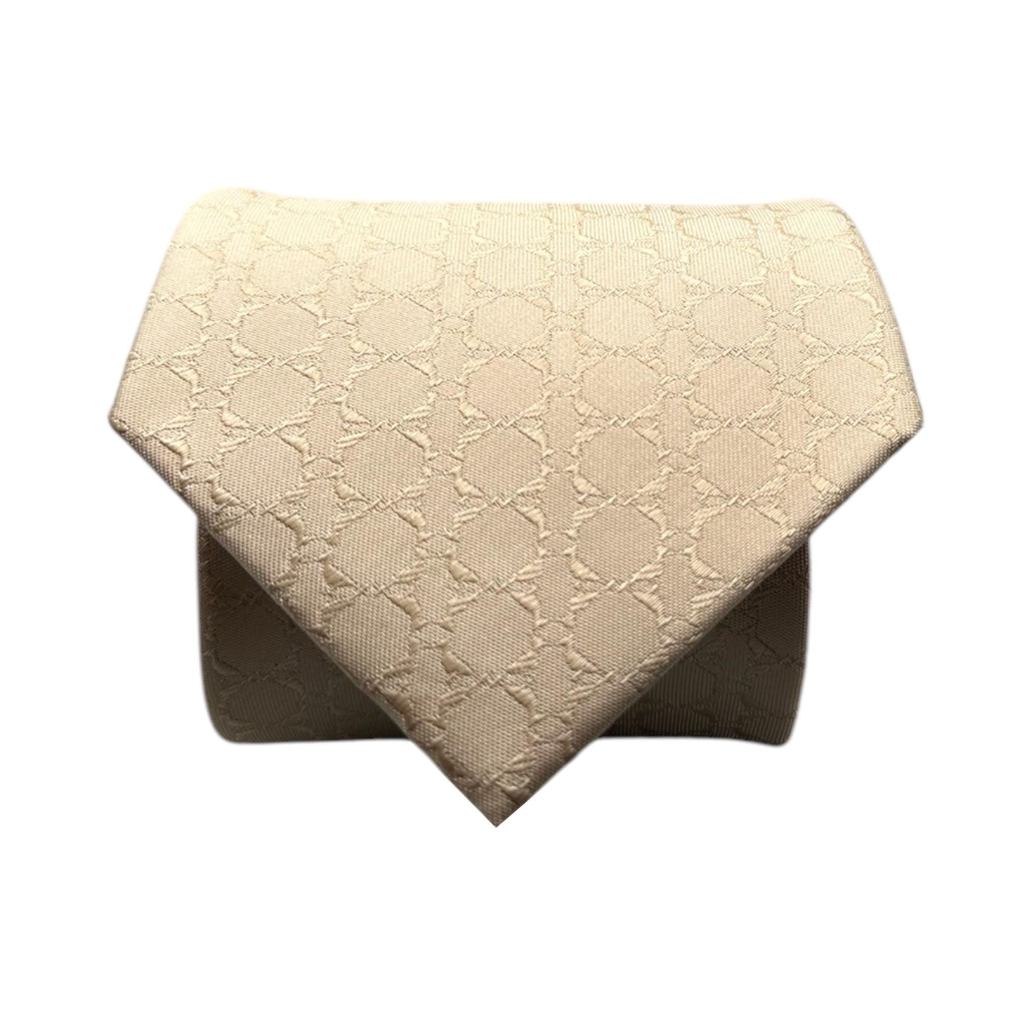 Beige Textured Tie