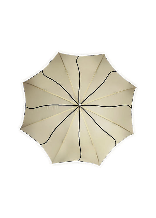 Everyday Swirl Stick Umbrella  Beige