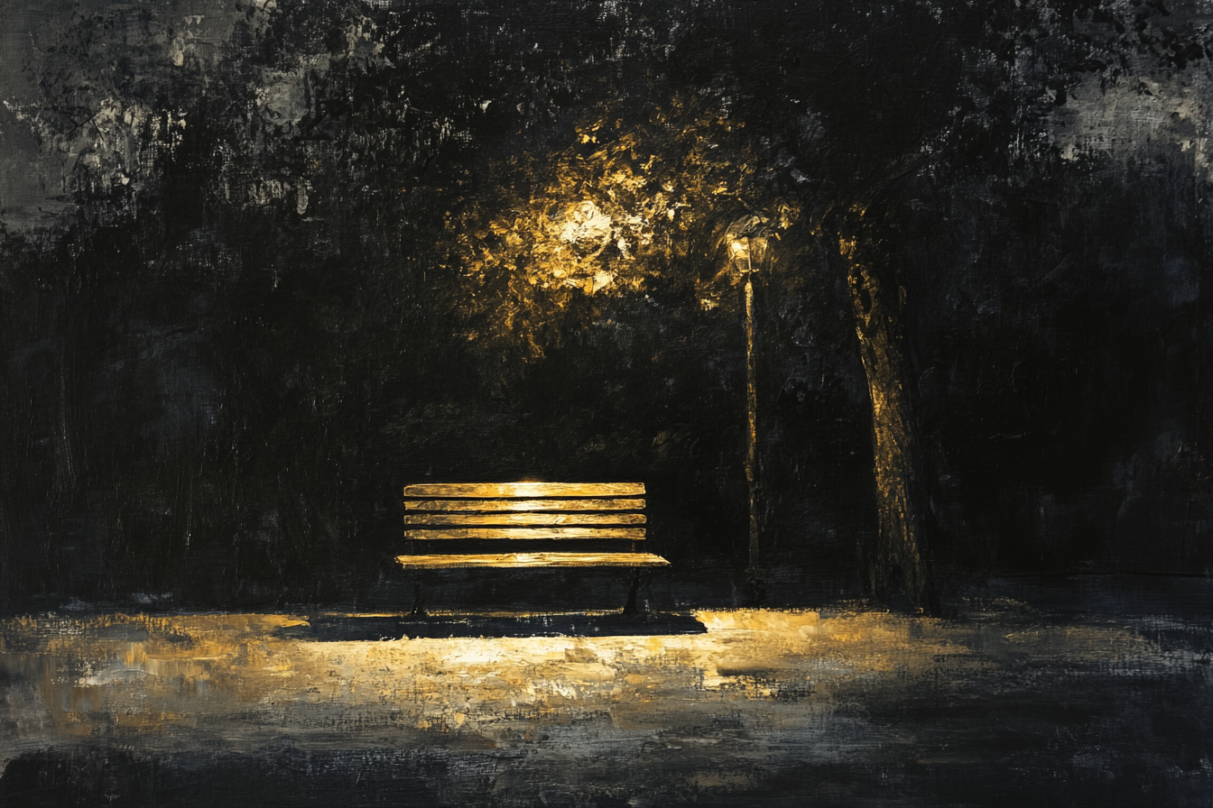 Bench of Echoes Canvas