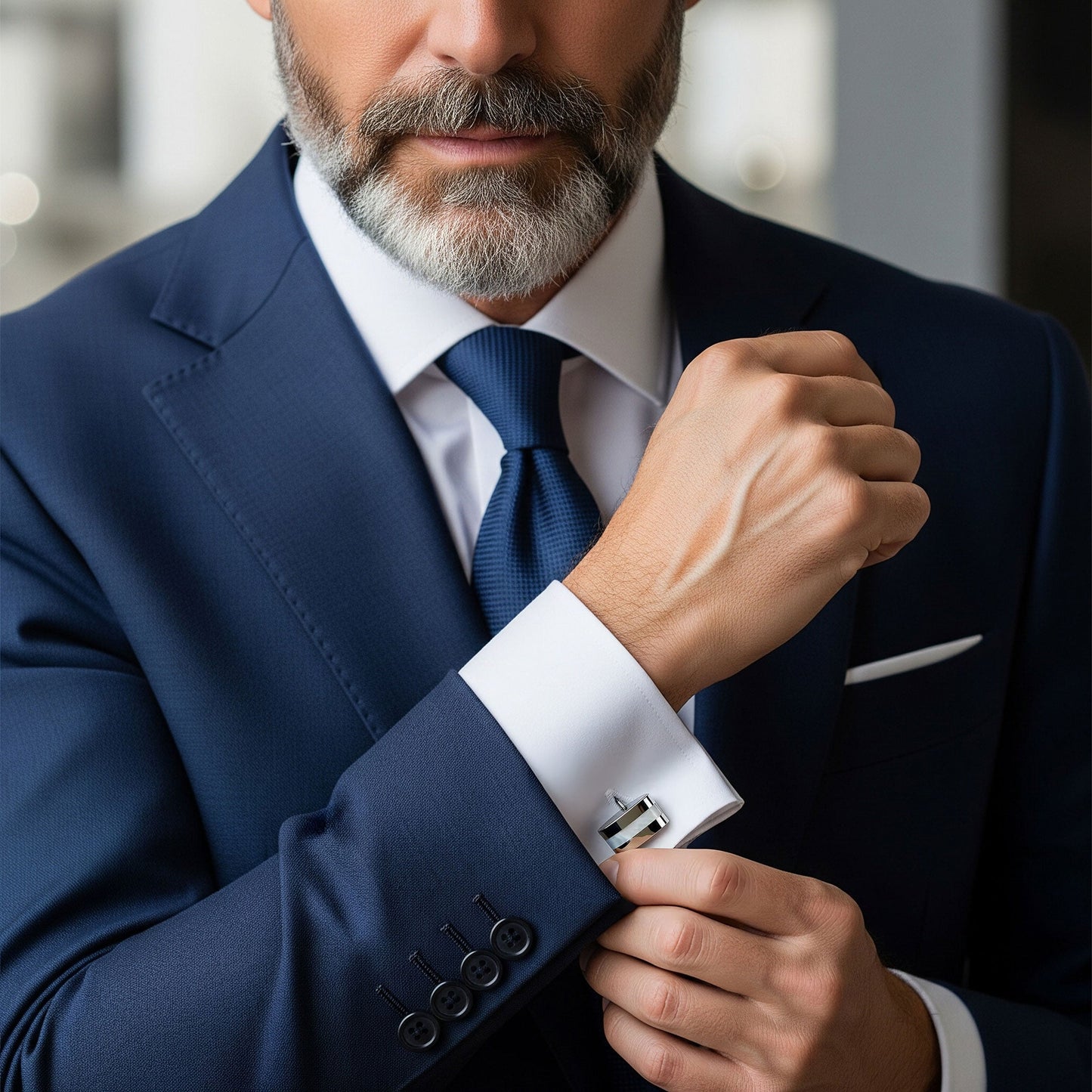 Contemporary Mother Of Pearl Cufflinks