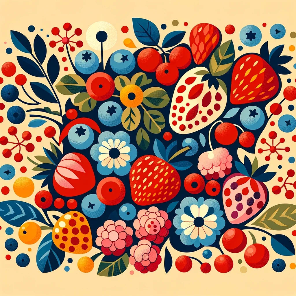 Berry Medley Cotton Cushion