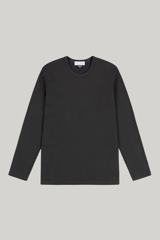 Bevis Long Sleeve Cotton T-shirt - Grey