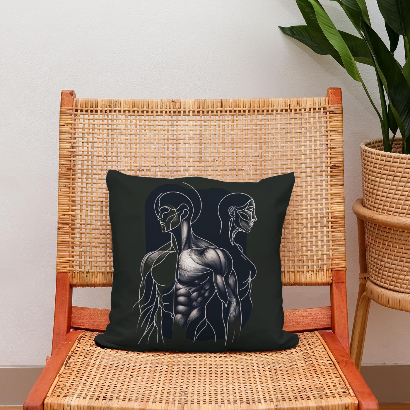 Elegance in Strength Cotton Cushion