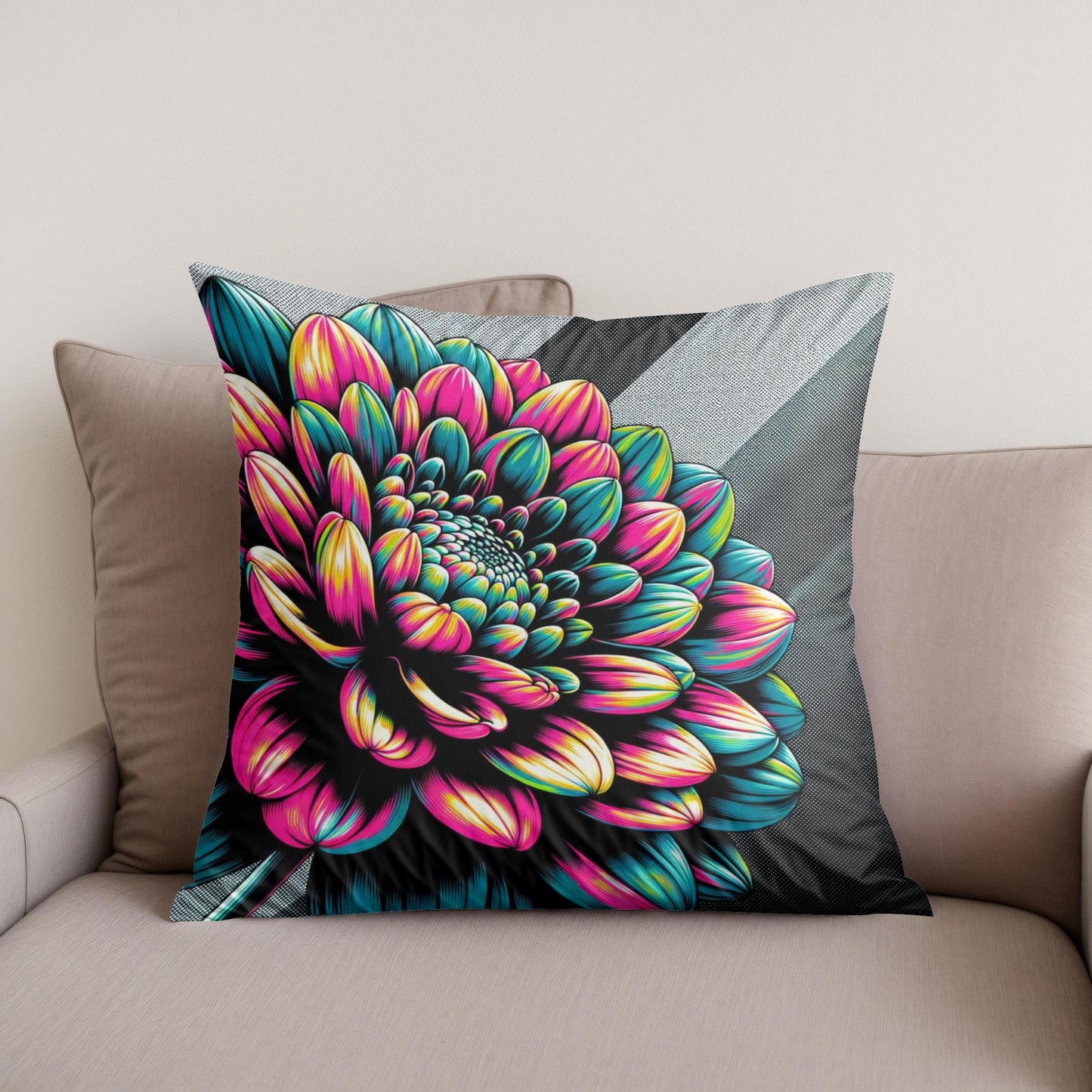 Neon Bloom Essence Cotton Cushion