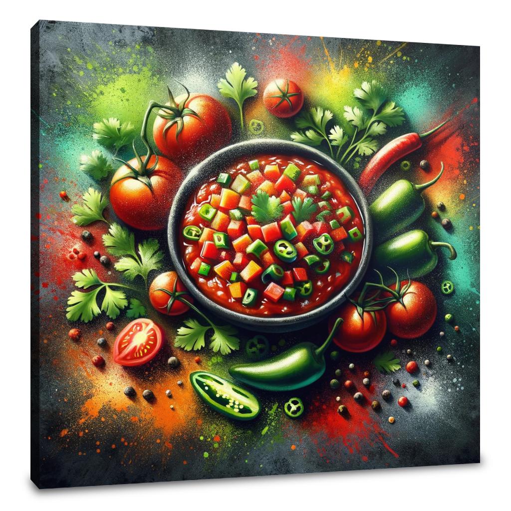 Spicy Salsa Symphony Canvas