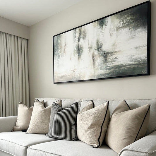 Bijoux Panoramic Framed Printed Canvas