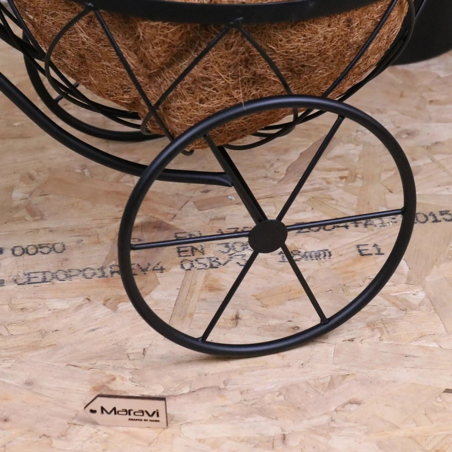 Bike Garden Planter Metal Vintage Style Black