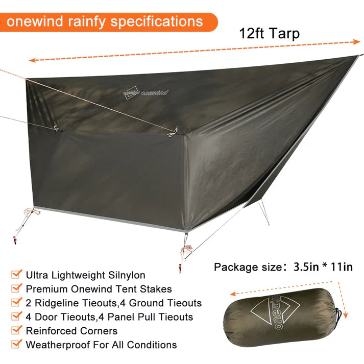 Onewind Billow Ultralight Hammock Tarp Shelter 12'