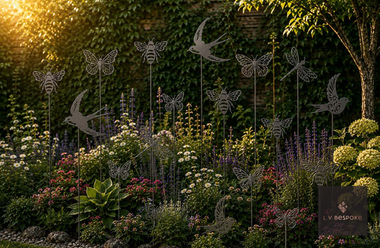 Bird and Insect Garden Stake