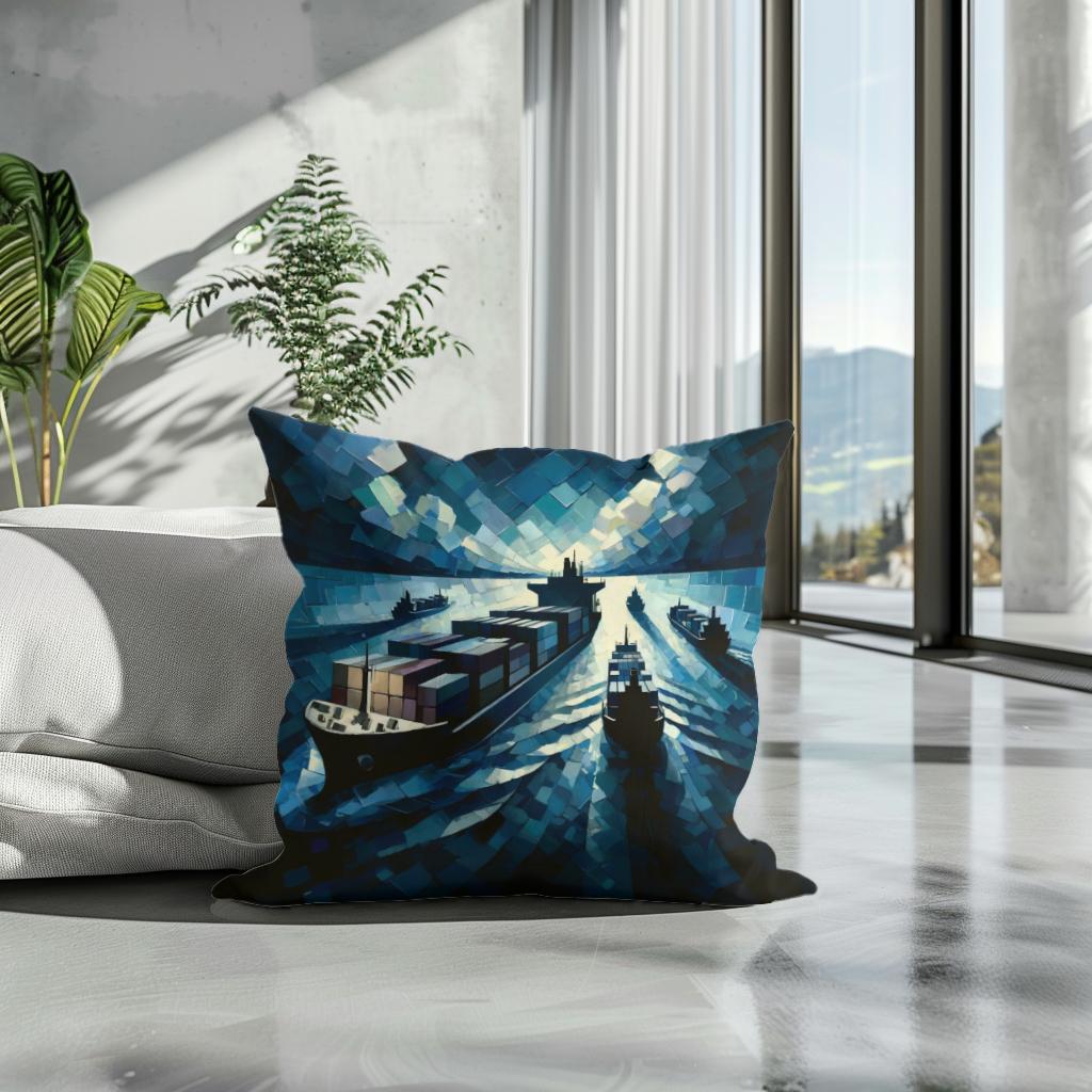 Nocturnal Voyages Cotton Cushion