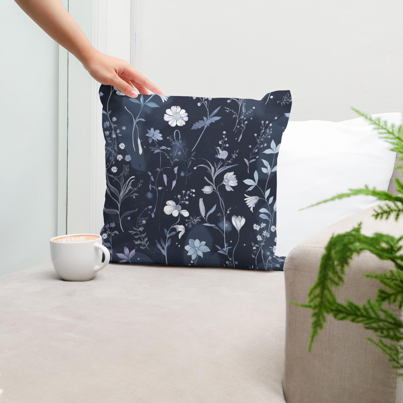 Moonlit Meadow Cotton Cushion
