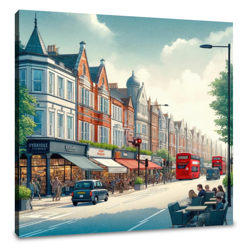 Uxbridge Road Ealing Canvas