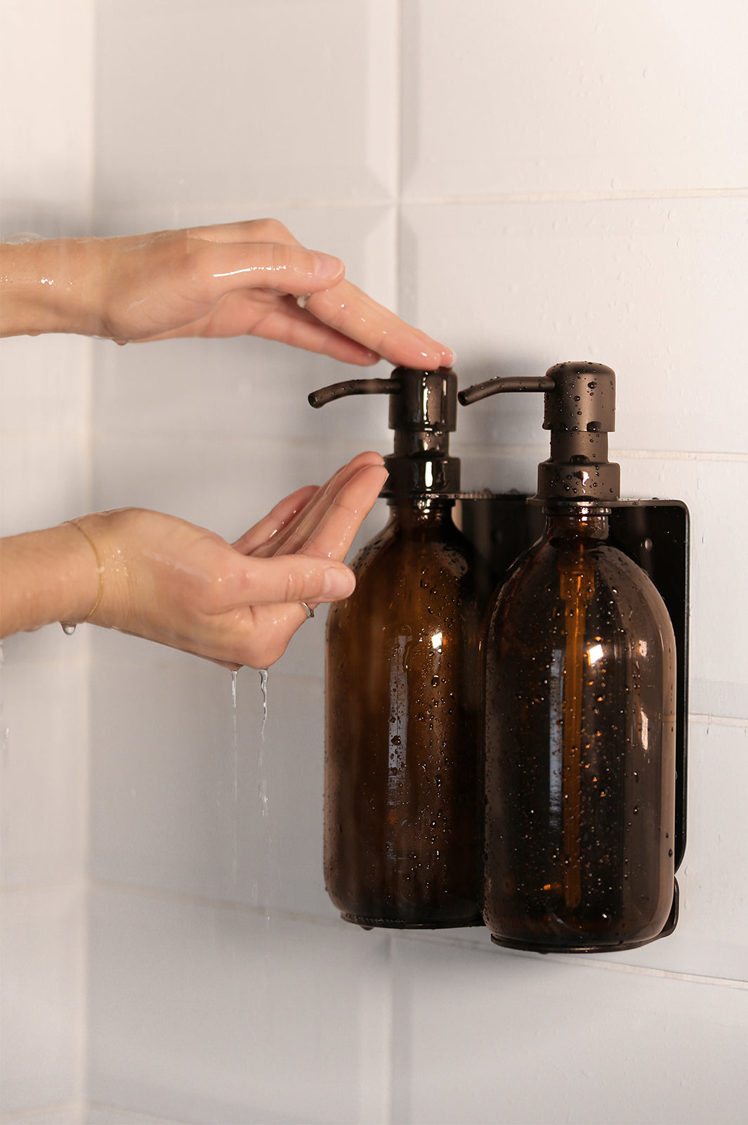 Black Single Wall Mounted Soap Dispenser
